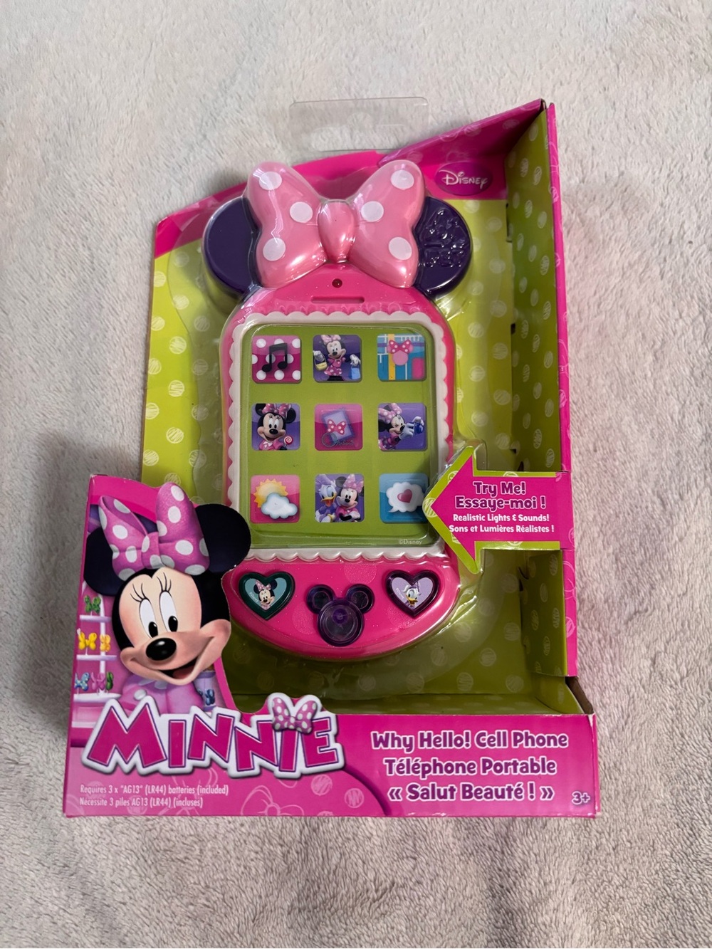 Disney Minnie Mouse Pink and Purple Interactive Toy Phone